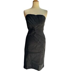 Forever 21 Strapless Sheath Dress Black Medium